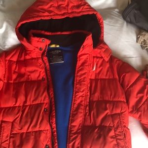 Nautical puffy coat